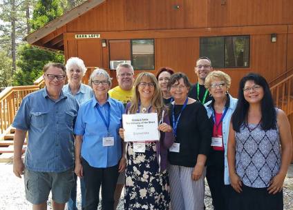 with my class at Idyllwild Arts Writers Week